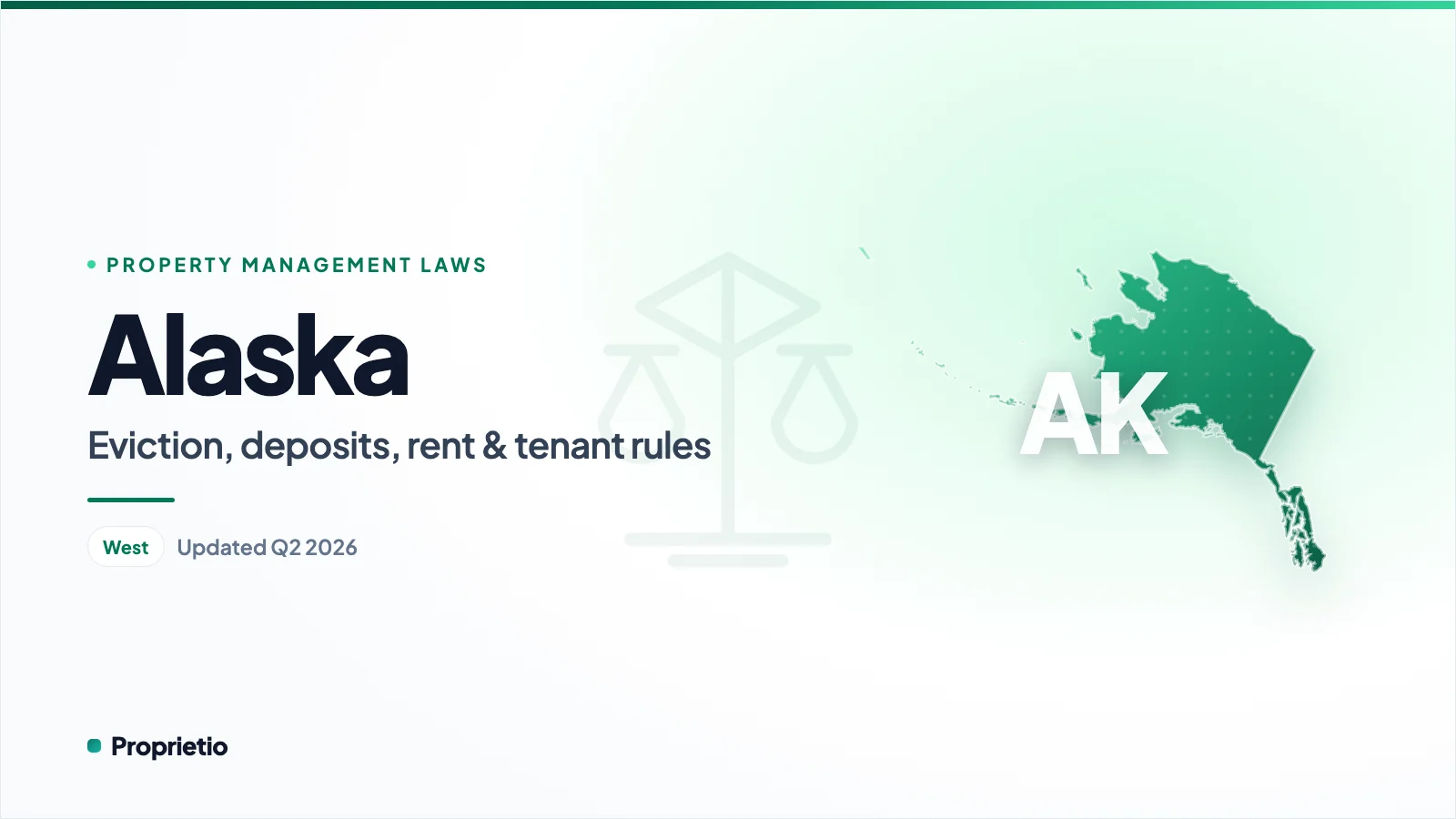 Alaska property management laws