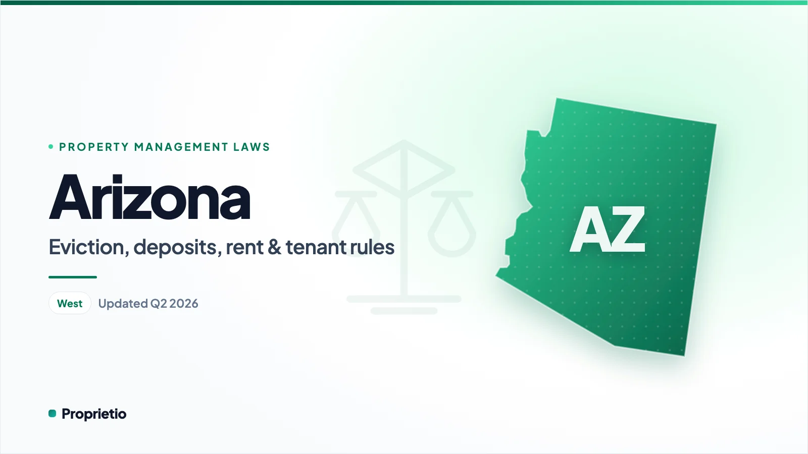 Arizona property management laws