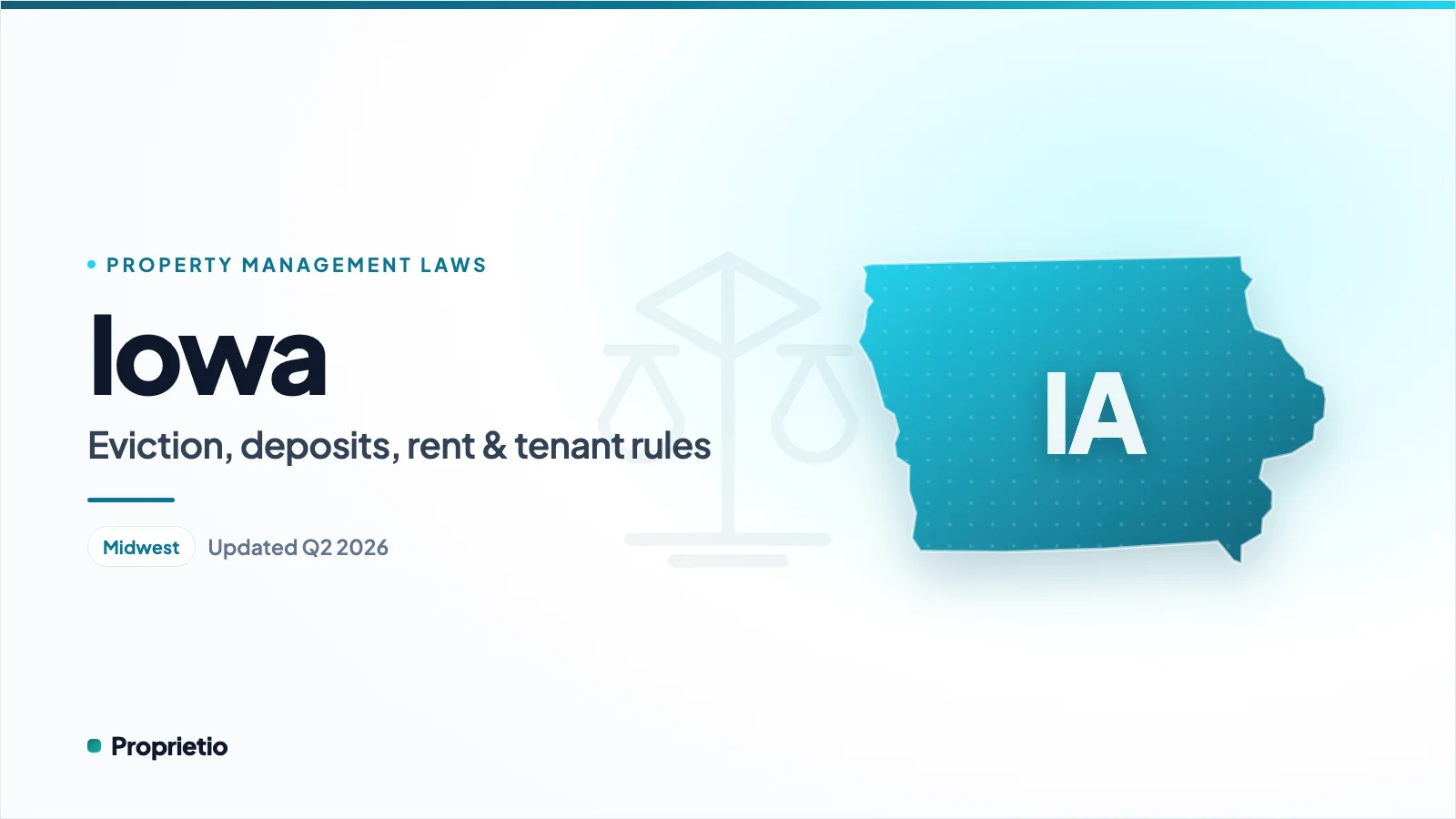 Iowa property management laws