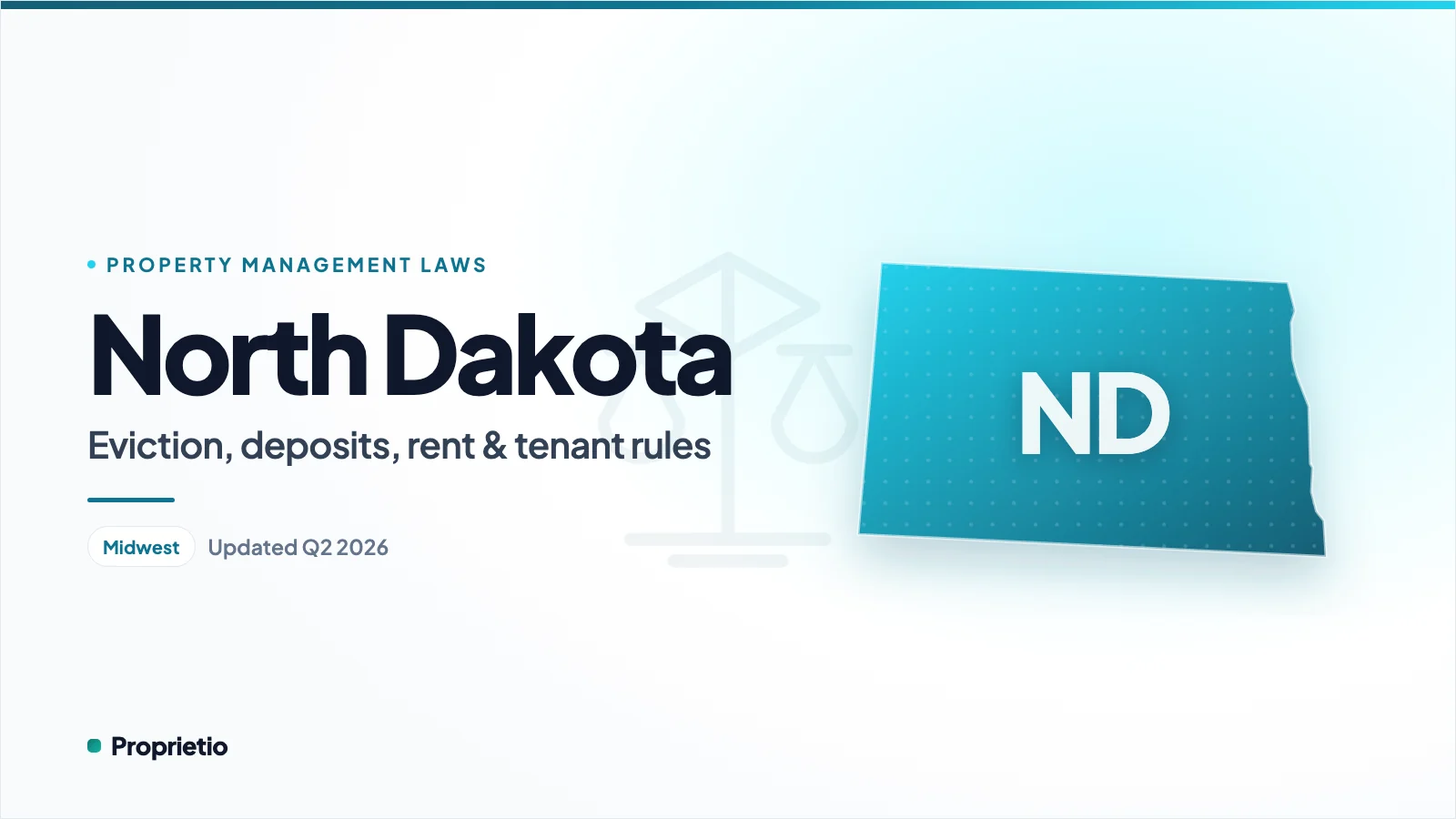 North Dakota property management laws