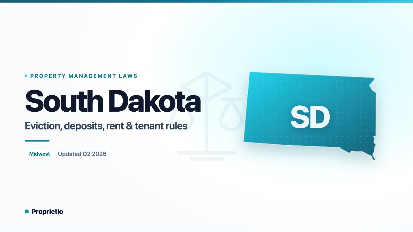 South Dakota property management laws